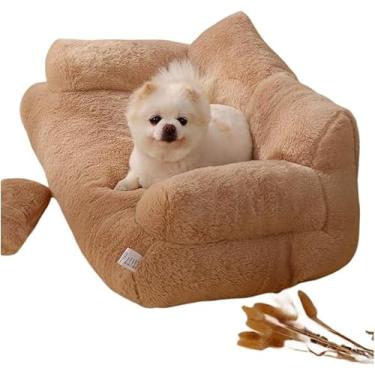 Imagem de Sofá E Poltrona Para Cães, Sofá Para Cães, Sofá Para Gatos, Sofá Macio E Calmante, Sofá Para Animais De Estimação Calmante Com Removível E Lavável, Light Brown, L