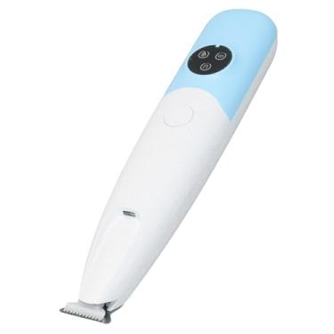 Imagem de Asixxsix Aparador de Pata de Cachorro, Kit Recarregável de Cortadores de Cachorro Elétrico Sem Fio Com Escova, Cortador de Cabelo de Gato Armador para Aparar Cabelos Em Volta (Azul)