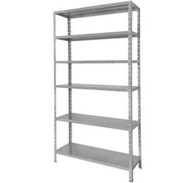 Imagem de Estante Prateleira Aço 6 Bandejas 27cm X 90cm X 200cm Cor Cinza - EMG 