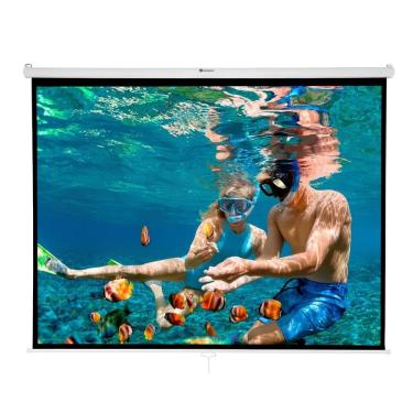 Imagem de Tela de Projeção Retrátil 78 - 200 x 150cm - Para Teto/Parede - Goldentec 52484