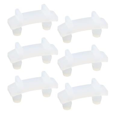 Imagem de Caishun 6 peças de reposição de almofada de choque extrator de suco, recipiente branco de 2,3 cm, base de liquidificador, à prova de som, tapete antiderrapante