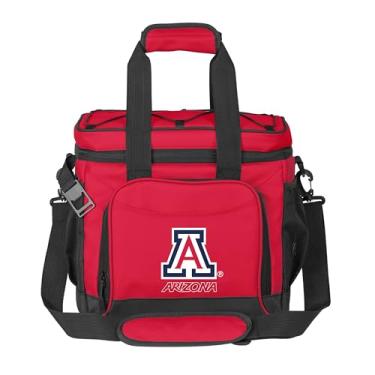 Imagem de Logo Brands Cooler NCAA Arizona Wildcats Flex 24 latas – Forro selado a quente à prova de vazamento, abridor de garrafa embutido, alça de ombro ajustável - Ótimo para porta-malas e piqueniques