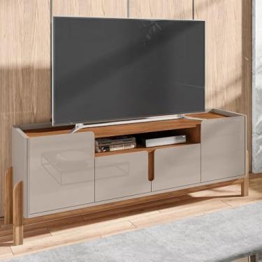 Imagem de Rack Sala Lizz para Tv até 60 Polegadas com 4 Portas Off White/cedro