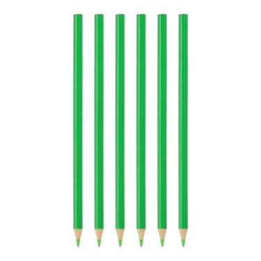 Imagem de PATIKIL Conjunto de lápis de cor verde amarelo, 6 lápis de cor a óleo, lápis de desenho de madeira para artistas e pintura artística