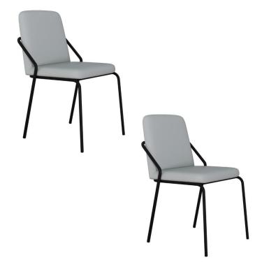 Imagem de Cadeira Bloom Fixa C-4 Pes S-braco 490x580x850 Mm C-2 Un Off White Courino Saturno Off White