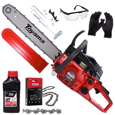 Imagem de Motosserra Profissional a Gasolina Toyama Tcs58f G2 20SN 54.5cc 2t Robusta P/ Desdobra e Corte de Troncos Grandes