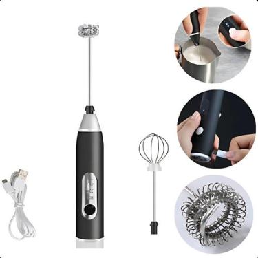 Imagem de Mixer Portátil Bivolt 110V/220V Recarregável Inox Branco - ROMI, Bivol