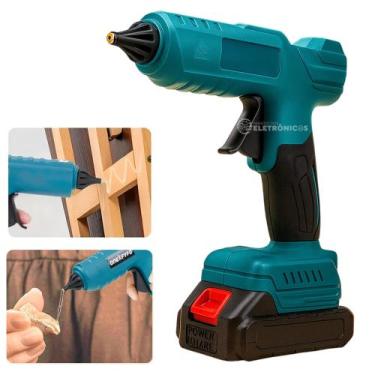 Imagem de Pistola de Cola Quente Profissional com 2 Baterias 21V e Maleta de Tra