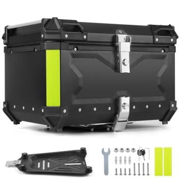 Imagem de Baú Moto Bauleto 65 Litros Modelo Universal, Bau para Moto de Alumínio, Baú para Moto, Bau Moto Traseiro, Bauleto Impermeável