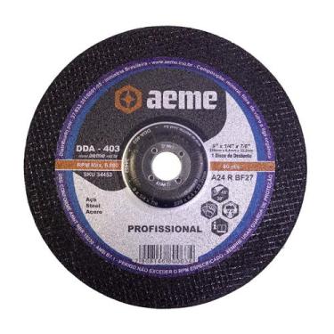 Imagem de Disco Desbaste Aeme Aço DDA 403 9X1/4X7/8 (230X6.4X22.22)