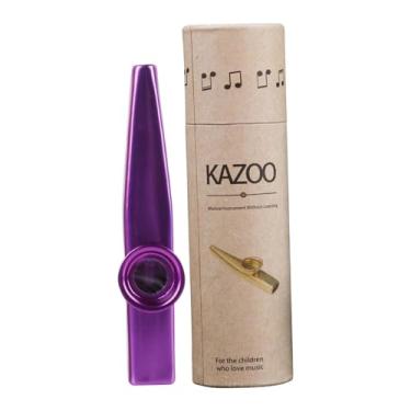 Imagem de menolana Instrumento musical Kazoo, presente leve, ukulele, acompanhamento exclusivo, lembrancinhas para festa, piano de brinquedo fácil de tocar, flauta de, Roxo