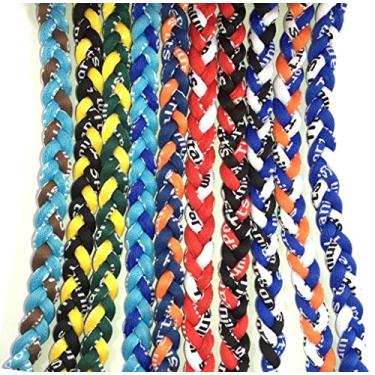 Imagem de SEITG 50,8 cm sortidas 3 cordas Tornado Sports Titanium Colares Pacote com 10, Titânio, Sem Pedra Preciosa