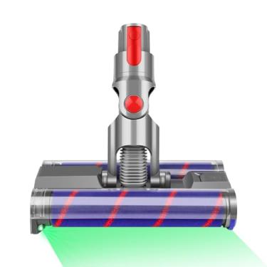Imagem de E.LUO Cabeça de piso de escova de rolo duplo compatível com Dyson V7 V8 V10 V11 V15 peças de aspiradores de pó rotativo para limpador motorizado de carpete e piso duro