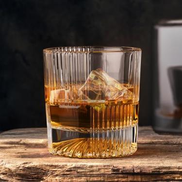 Imagem de Lily's Home Conjunto de copos de uísque premium de 59 a 290 ml copos de coquetel de cristal à moda antiga para Bourbon, Scotch - presente ideal para aniversário masculino e feminino, presente de