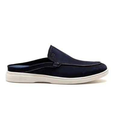 Imagem de Mule Masculino Tulum Couro Azul Marinho - Cód 647102-001 (Azul Marinho, BR, Adulto, Numérico, 41)