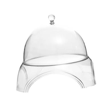 Imagem de Ｂｅｓｇａ Suporte para Bolo com Cúpula, Prato de Servir, Prato de Sobremesa Multifuncional Portátil para Festas, Chá de Panela, Casamento, Xl