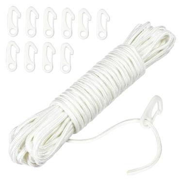 Imagem de Ｂｅｓｇａ Corda de Reposição para Guarda-chuva de Pátio de 590,55 Polegadas, Montagem de Tendas, Pátio, área Externa, Versátil E Portátil