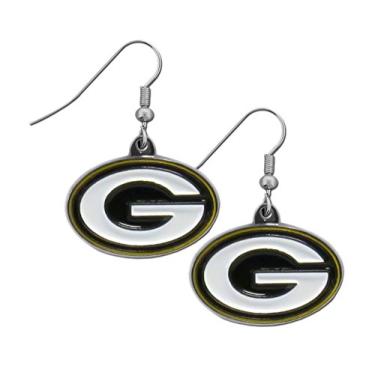 Imagem de NFL Siskiyou Sports brincos femininos Green Bay Packers cromado tamanho único cores da equipe