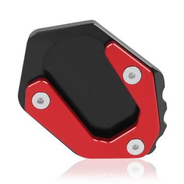 Imagem de Almofada de suporte de motocicleta ampliador de extensão lateral de substituição para BMW F750GS F850GS 2018-2025 F850GS Adventure 2019-2025 Extensor de pedal de placa de suporte de pé (vermelho)
