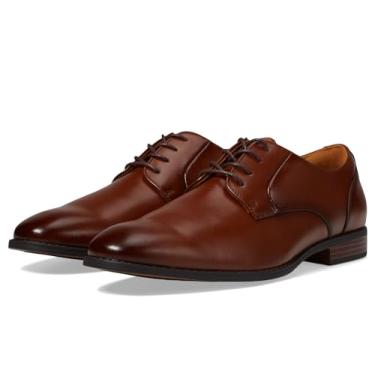 Imagem de STACY ADAMS Lonsdale Sapato Oxford masculino de bico liso, Conhaque, 13 Wide