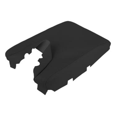 Imagem de Crapyt Tampa do console central do carro, apoio de braço, capa de apoio de braço para console central de couro com fita dupla face, para Acura TL 2009 2010 2011 2013 2014, 1 peça preta