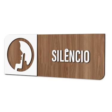 Imagem de Placa de Sinalização Indicativa - Silêncio