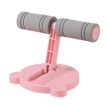 Imagem de Zxpjkyu Barra de Assistência Abdominal, Equipamento de Ginástica Doméstica, Dispositivo de Assistência para Exercícios Abdominais Dobrável, Orelhas Fofas Rosa