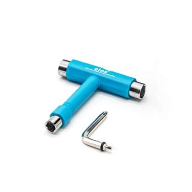 Imagem de ELOS Ferramenta de skate multifuncional - Ferramenta de skate T para skate, longboard, patins com chave Allen Skate e chave Phillips, kit de ferramentas de skate de 113 g, kit de ferramentas de