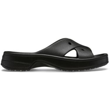 Imagem de Sandália Crocs Classic W Cross Strap Slide Black, 35, Black