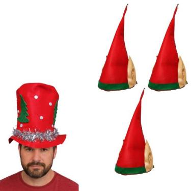 Imagem de Kit De Chapéus Natalinos Para Fantasias, Família E Festas - Usina de A