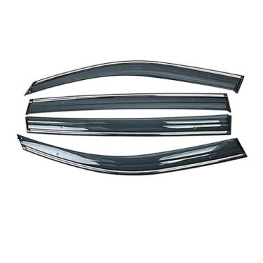 Imagem de GRJQRKHZ Defletor de janela lateral de carro para Hy&undai Creta Ix25 2014-2019 Weathershied viseira de porta vento sol proteção chuva janela lateral defletores de vento