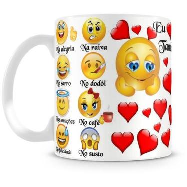 Imagem de Caneca Emoji - Também Te Amo - Presente Personalizado - Amo Canecas