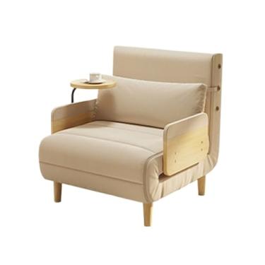 Imagem de Sofá-cama dobrável Sofá-cama dobrável, otomano multifuncional com encosto ajustável, cadeira conversível moderna, para casa, escritório, dormitório(Branco,80cm)