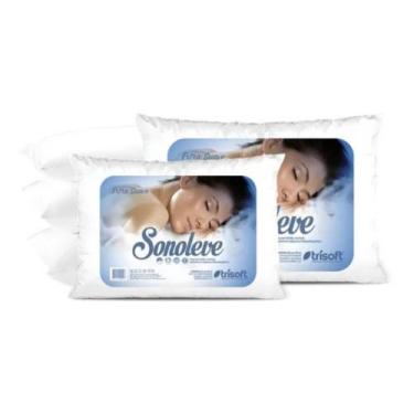 Imagem de Kit 2 Travesseiros Sonoleve Extra Suave 2 Capa Protetora Travesseiro C