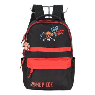 Imagem de Mochila De Costas Juvenil  One Piece Com Chaveiro