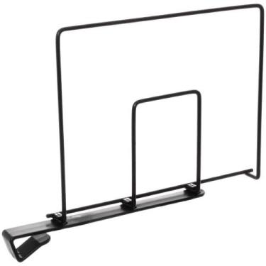 Imagem de Separador De Prateleira Ajustável Black - Metaltru