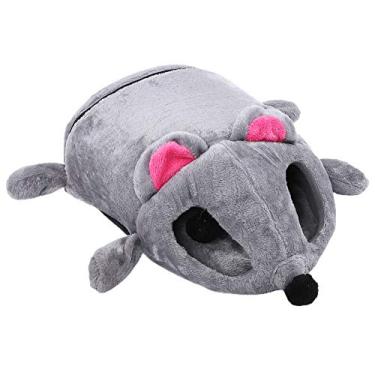 Imagem de Yctze Cama de Dormir Aconchegante Em Forma de Rato para Gatos – Ninho de Caverna de Pelúcia para Gatos, Casa de Descanso para Animais de Estimação Quente e Macia, Ideal para Conforto No Inverno