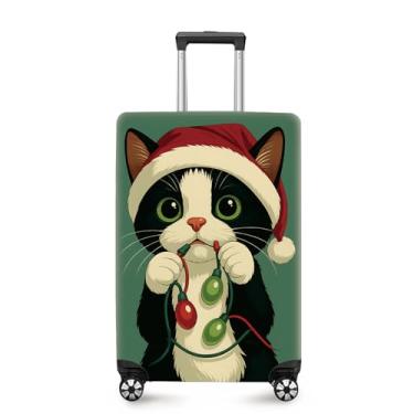 Imagem de ANNA QUEEN Capa de mala, protetor de mala, capa de viagem para bagagem de 50 a 86 cm, acessórios de viagem de elastano extensível e lavável, #14, S(fits 20-22inch suitcase)