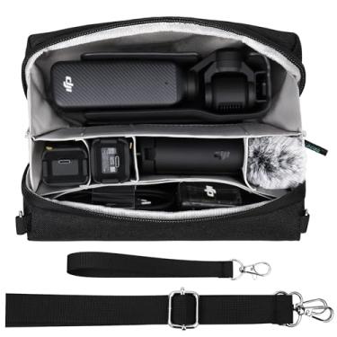 Imagem de Lacdo Mala de transporte para DJI Osmo Pocket 3, bolsa de transporte para acessórios DJI Osmo Pocket 3 Creator Combo, bolsa de viagem portátil para Osmo Pocket 3, mala com alça de ombro, Cinza