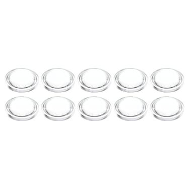Imagem de Lente convexa plana de 15 mm de altura de 5 mm, 10 peças de lente condensadora convexa ótica LED acrílica para lanterna de LED, lâmpada de cabeça de bicicleta, transparente