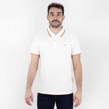 Imagem de Camiseta Polo Colcci Comfy Com Detalhe Em Listras Off White - Masculino-Masculino