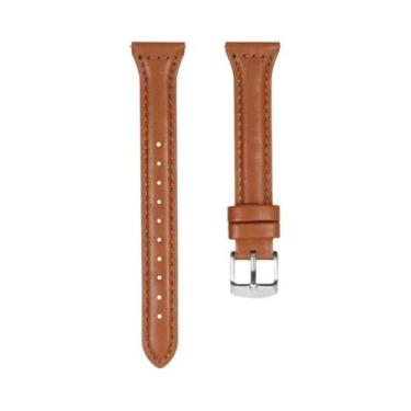 Imagem de Pulseira De Couro Slim Para Samsung Galaxy Watch 7 FE 6 5 5 pro 4 Clas