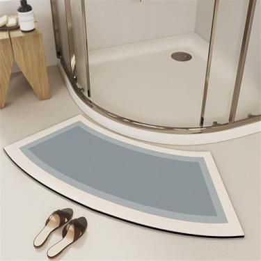 Imagem de Tapete De Terra De Diatomáceas, Tapete De Piso Super Absorvente, Tapetes De Secagem Rápida, Tapetes De Chuveiro, Banheira Antiderrapante Para Chuveiro Quadrt, Capacho Simples