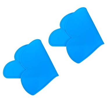 Imagem de Zerodis Jogos Americanos para Bebês, Jardinagem Doméstica, Ferramentas de Cozinha, Jogo Americano de Alimentação Com Formato de Nuvem, Pacote Com 2 para Bebês e Crianças, 27 X 47,5 Cm, para, (Azul)