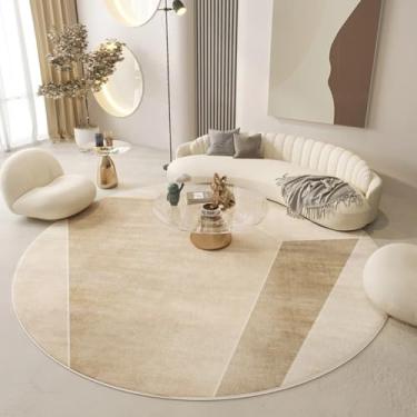 Imagem de Tapetes para sala de estar, decoração minimalista para quarto, redondo, grande, felpudo, macio, para sala de estar (250x250 cm/m)