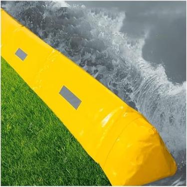 Imagem de Inundação Da Barreira, Barreira Da Inundação, Barreira Alternativa Reusável Da água Do Pvc Do Saco De Areia Para Inundações, Hidro Barreira Para A Casa, Porta, Garagens, Yellow, 30x300cm