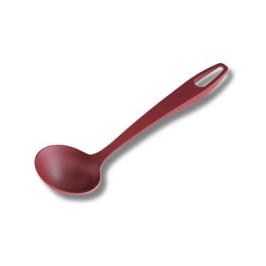 Imagem de Concha Feijão Sopas De Nylon Cozinha 29,5cm Cor Cereja Moara