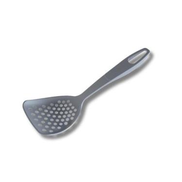 Imagem de Escumadeira De Fritura De Nylon Cor Cinza Utensílio Cozinha - Moara
