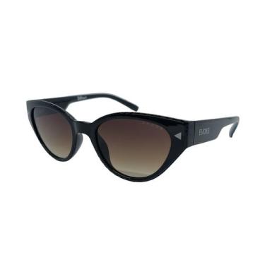 Imagem de Óculos Solar Evoke For You Ds87 A01 Preto Brilho Lente Marrom Degradê,