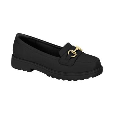 Imagem de Sapatilha Feminina Preto Vintage Solado Tratorado Modare, Preto, 37